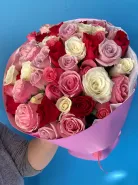 51 разноцветная 🌹 роза