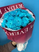 Синие хризантемы 