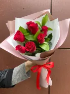 Букет 💐 Розы и Рускус 