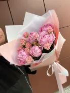 Букет «Проза» Пионы и розы