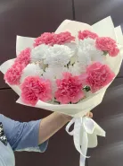 Букет дуо «хризантема и диантусы»