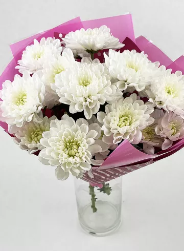 Букет из хризантем «Принцесса» от интернет-магазина цветов в 
